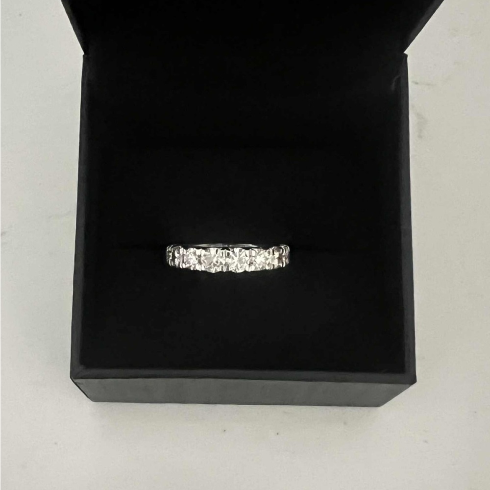 2ct real earth mined diamond half eternity anniversary band